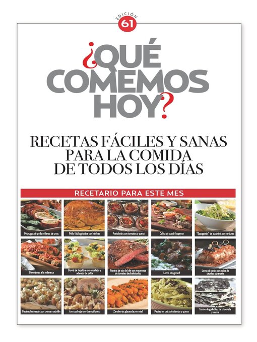 Title details for ¿Qué comemos hoy? by Media Contenidos - Available